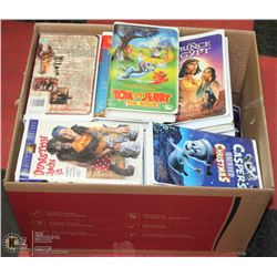 BOX OF KIDS VHS TAPES