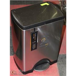 SIMPLE HUMAN STAINLESS STEEL GARBAGE CAN