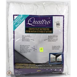 QUATTRO STRETCH TO FIT MATTRESS PAD QUEEN SIZE