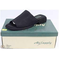 AIR SUPPLY 7.5 BLACK WOMENS SANDLE STYLE DRESS