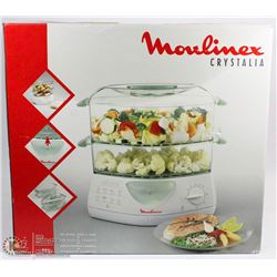 MOULINEX CRYSTALIA 2 TRAY FOOD STEAMER