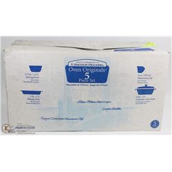 ANCHOR HOCKING OVEN ORIGINALS COBALT 5PC SET