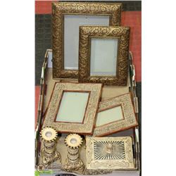 8PC VANITY AND SHOWHOME DECOR INCL JEWELLERY BOX