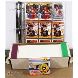 BINDER WITH 1990/1991 UPPERDECK FRENCH EDITION