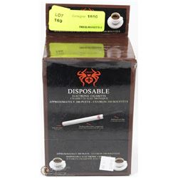 PACK OF DISPOSABLE CIGARETTES COFFEE FLAVOUR