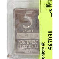 .999 SILVER 5 GRAM BAR