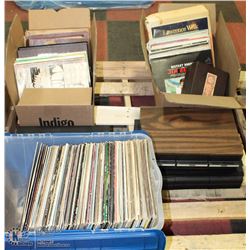 38) 3 BOXES OF RECORDS SOLD WITH 3 CASES OF