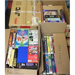 41)JVC VHS PLAYER SOLD WITH ASSORTED VHS MOVIES