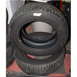 LOT OF 2 NOKIAN STUDDED 265/60R18 ICE TIRES
