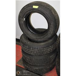 SET OF 4 MICHELIN 185/70R14 ALL SEASON TIRES