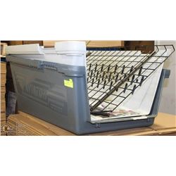 28) LARGE DOG KENNEL AND STOPPER