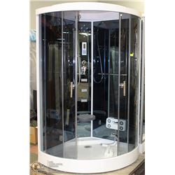 ANS STEAM SHOWER WITH BACK SPRAY JETS, LIGHTS,