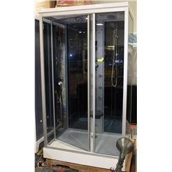 ANS STEAM SHOWER WITH BACK SPRAY JETS, LIGHTS,