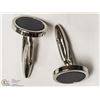 Image 1 : 9- STERLING SILVER MEN'S CUFFLINKS