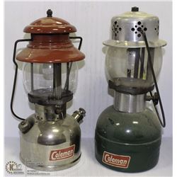 13) 2 COLEMAN LAMPS
