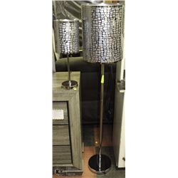 CHROME TABLE LAMP & FLOOR LAMP