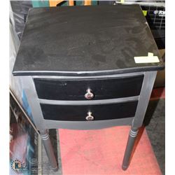15)SMALL BLACK HALL TABLE