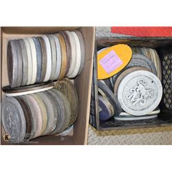 2 BOXES OF OUTDOOR PATHWAY STONE TILES