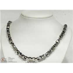 36- STAINLESS STEEL MACHINE PART MEN'S NECKLACE