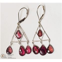 41- 14KT WHITE GOLD TOURMALINE EARRINGS