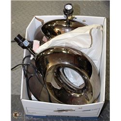 2 SHOWHOME LAMPS, NO SHADES