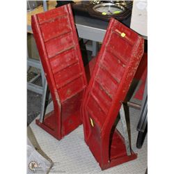 2 LARGE METAL  CAR RAMPS 35" LONG