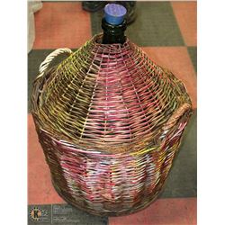 DEMI JOHN WINE JUG WITH WICKER