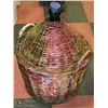 Image 1 : DEMI JOHN WINE JUG WITH WICKER