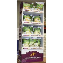 LARGE DISPLAY WITH 16 CRUNCH MASTER SEA SALT CHIPS