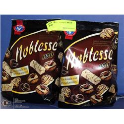 TWO 300GRAM BAGS NOBLESSE NOIR COOKIES