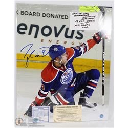 TAYLOR HALL 16X20 GUARANTEED AUTHENTIC AUTOGRAPH