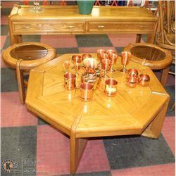 4PC LIVING ROOM SKLAR-PEPPLER TABLE SET INCL 2 END