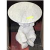 Image 1 : STONE TOP ELEPHANT END TABLE