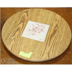 OAK WOOD LAZY SUSAN