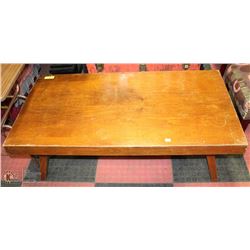 SOLID WOOD COFFEE TABLE 24"X48"X16"H