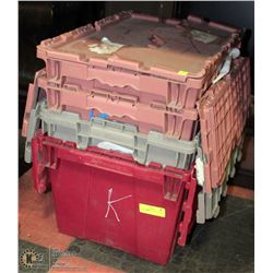 SET OF 4 BUTTERFLY HINGED STORAGE