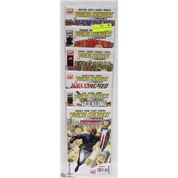 SET OF 6 YOUNG AVENGERS COMICS