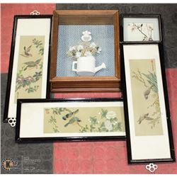LOT OF JAPANESE WALL ART