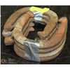 Image 1 : SET OF 8 VINTAGE CAST IRON 'DOUBLE RINGER' HORSE
