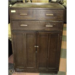 ANTIQUE SOLID WOOD CUPBOARD