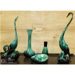 COLLECTION OF 7 BLUE MOUNTAIN POTTERY ORNAMENTS