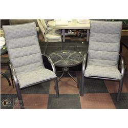 3PC HOMECREST 2 CHAIRS AND ROUND END TABLE
