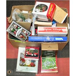 20) BOX OF CHRISTMAS COLLECTIBLES