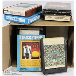 16) BOX OF 8-TRACKS