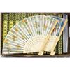 Image 1 : LOT OF 30 HANDPAINTED HAND FANS