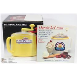 42) ICE CREAM MAKER AND BOOK