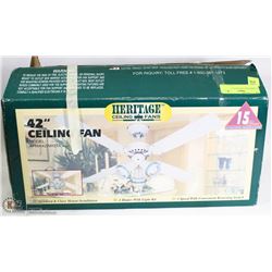 32) HERITAGE CEILING FAN