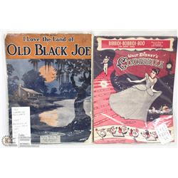 LOT OF 1920, 1935, AND 1949 MUSIC SHEETS INCL OLD