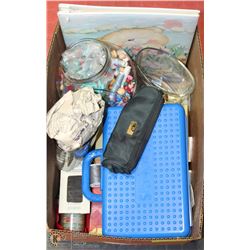 BOX OF BEADING SUPPLIES