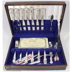 ROGERS & BROS SILVERWARE SILVER PLATED SET IN BOX
